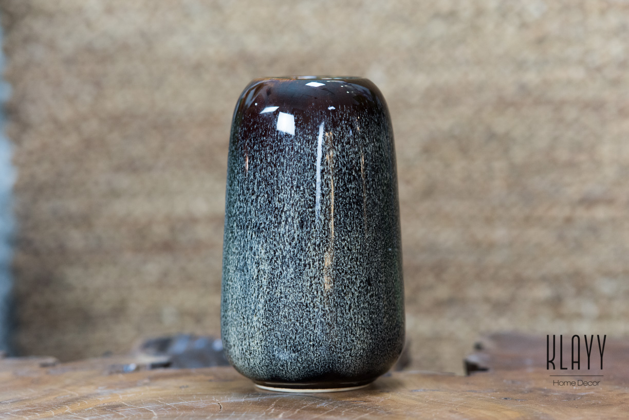 Brown Galaxy Short Bottle Vase